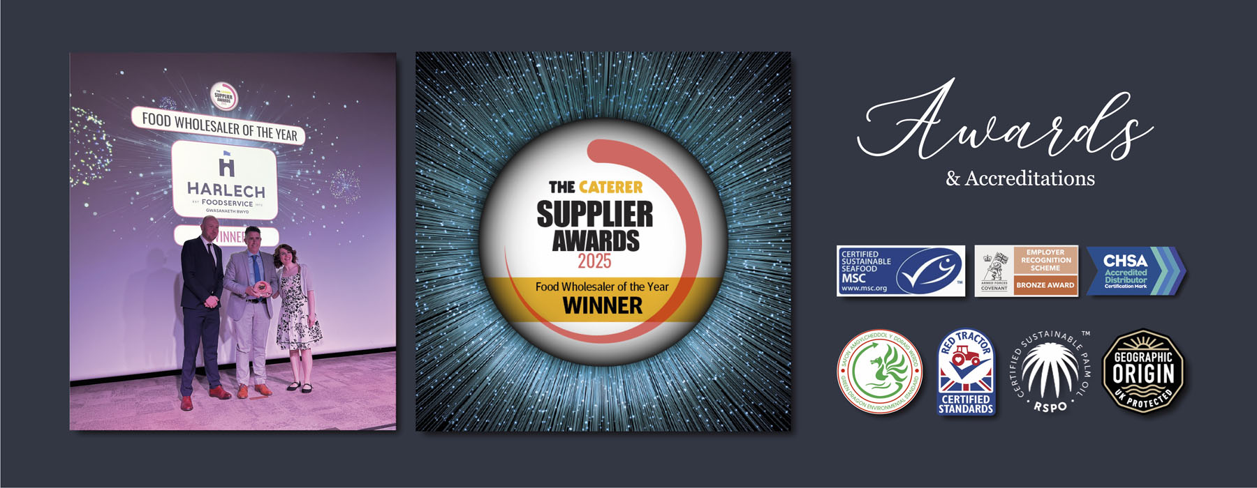 Harlech Foodservice Awards & Accreditations
